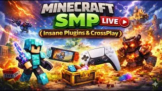 🔴 Minecraft SMP Live | Public Server 😈 | Building, PvP & Fun