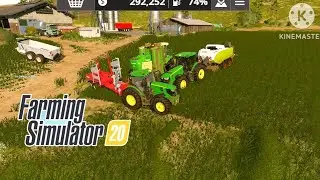 Making Hay Bales in |Farming Simulator 20|fs20|Timelapse|