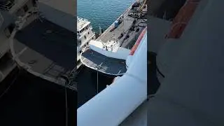 Port of Los Angeles from the balcony of the Discovery Princess