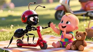 Ant on a Scooter Street 🐜🛴 | Fun Animal Story for Kids | Learning Video for Children