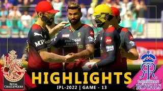 IPL - 2022 | 13th Match Highlights | Royal Challengers Bangalore Vs Rajasthan Royals | #RCBvsRR