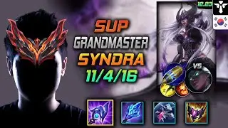 GrandMaster Support Синдра Build Буря Людена Удар на опережение - LOL KR 12.23