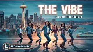 Демонстрация линейного танца Vibe | Сиэтлский линейный танец