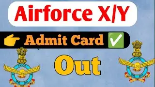 Indian air force admit card 2023 Date And City ✅ / Admit Card of Airforce 2023 #airforce