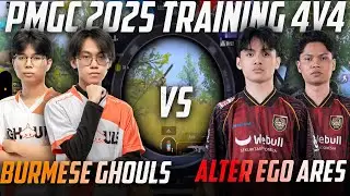 BURMESE GHOULS🇲🇲 vs ALTER EGO ARES🇮🇩 4v4 WOW MODE AS PMGC 2025 TRAINING!!🥵🔥BG GODSPEED POV!!❤️