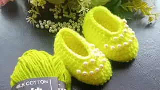 Как связать крючком детские туфельки: пошаговый урок 💖 Вязание крючком для абсолютно начинающих 💯...