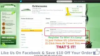 Twitter Contest Enter To Win Sweepstakes, #Twitter, #Giveaway, #Contest, #Free, #Vacuum, #Win
