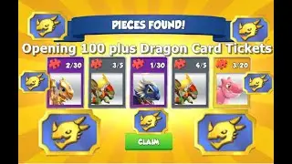 Opening 100 plus Dragon Card Tickets-Dragon Mania Legends | Trickster Dragon Complete | DML
