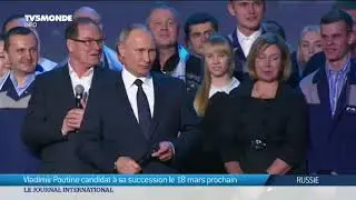 Vladimir Poutine candidat &agrave; sa succession le 18 mars prochain