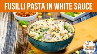 Fusilli Pasta in White Sauce