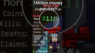 How to increase your money In applemc apple realm in minecraft#minecraft #shorts #applemc