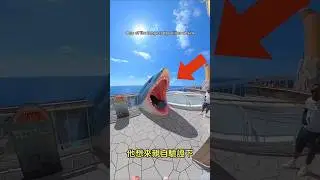 🦈 **Do You Have the Courage to Ride This Slide? Goosebumps Guaranteed😱#shorts