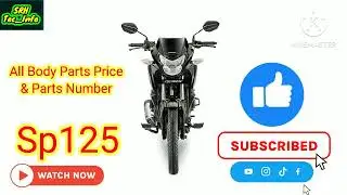 Sp125 Bs6 All body Parts Price & Parts Number | Sp125 body parts | How to check parts in mobile