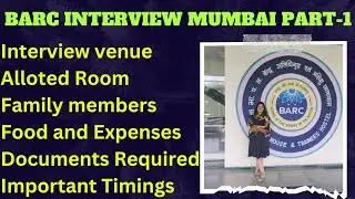 BARC colony | Anushaktinagar Mumbai| Interview Venue | Charges Allowance Documents @BRankers