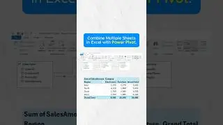 Quick Power Pivot Trick: Combine Multiple Sheets in Excel. #ExcelTips #PowerPivot #DataAnalysis
