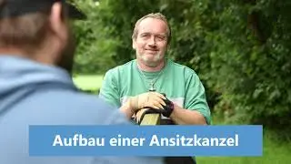 Eiderheim | Aufbau einer Ansitzkanzel