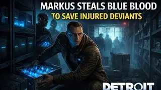 Markus Steals Blue Blood to Save Injured Deviants | Detroit: Become Human Story Gameplay