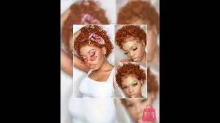 Ginger Curly Pixie Bob Wig