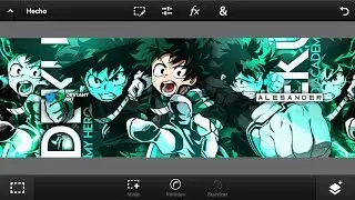 Anime Header SpeedArt #11 (Deku) | Ps Touch
