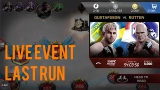 EA SPORTS UFC Mobile - Alexander Gustafsson / Bas Rutten Live Event Last Run!