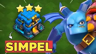 TERLALU KUAT!! TH 12 SUPER MINION BAT SPELL - Base Apapun Auto Rata !! - Clash Of Clans