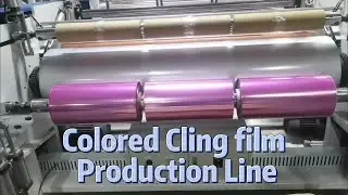 PE Food Grade Cling Film Extrusion Machine,Casting Film Production, Colored Wrapping Film Jumbo Roll