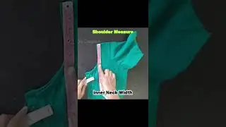 Simple way to measure blouse shoulder