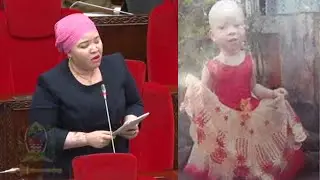 KWA UCHUNGU KEISHA AMWAGA MACHOZI BUNGENI TUKIO LA MTOTO ALBINO ALIYEUAWA KWA KUKATWA VIUNGO