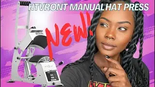 NEW!! HTVRONT Manual Hat Heat Press First Impression Review #PurposelyPrepared87