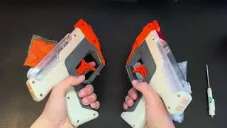 ASMR &mdash; Распаковка пистолета Nerf / Набор Pro Gelfire Dual Wield