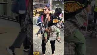 Neha Dhupia Spotted With Son at Airport #nehadhupia #shortsvideo