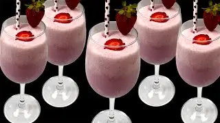 Iftar Special Drink | Strawberry Milkshake | Ramzan Special Drink | Healthy And Refreshing Drink