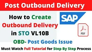 VL10B outbound Delivery to STO