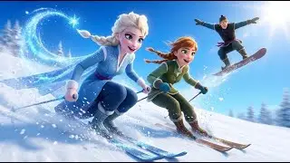 Frozen Friends Race Down the Snow in a Wild Winter Ride ❄️🏂 | Frozen Animation