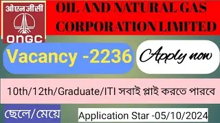 OIL AND NATURAL GAS CORPORATION LIMITED RECRUITMENT 2024.ONGC Recruitment 2824