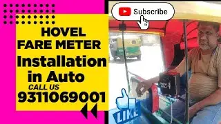 Hovel HV Fare Meter installation in auto#hovelgroup #automobile #auto #taxi #hovelfaremeter#delhi