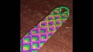 Dovetail Friendship bracelet: TIMELAPSE💜💚