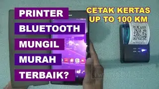 Mini Portable Printer Thermal Bluetooth Murah Berkualitas u/ Struk, Voucher dll | Zjiang ZJ-5805