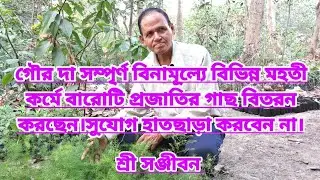 মহতী কর্মে গৌর দার বারো প্রজাতির গাছ বিতরণ সম্পূর্ণ বিনামূল্যে||Medicinal Plants|Gour chandra das||