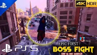 Marvel&rsquo;s Spider-Man: Miles Morales | Full Cinematic Gameplay + First Boss Fight (PS5, 4K HDR)