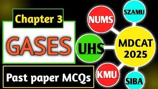 Gases MDCAT Chemistry past paper MCQs solution | UHS MDCAT 2025 paper