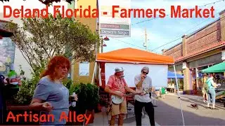 Deland Florida Artisan Alley Farmers Market - Friday Night at Artisan Alley