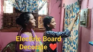 Making Our Small Home । Electric Board Naya H❤️🔥☺️