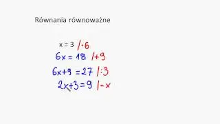 Równania równoważne