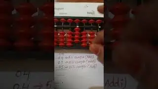 #cls 57#subtraction of 5 by using 10's complement(single digit)@Abacus