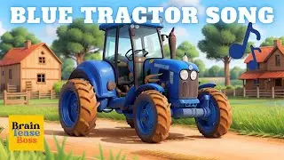 Blue Tractor Adventure Song - Fun & Educational Kids Song with Farm Animals