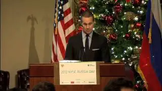 Welcoming Address Russia Day by Scott Cutler, EVP, Head of Global Listings at NYSE Euronext