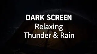 Dark Screen | Heavy Thunder & Rain Sounds 🌩️ | Deep Sleep, Relaxation, Stress Relief