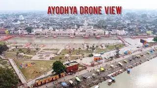 Ayodhya Drone View, Uttar Pradesh | अयोध्या | सरयू घाट, हनुमान गढ़ी, राम की पैड़ी @DJTheExplorer