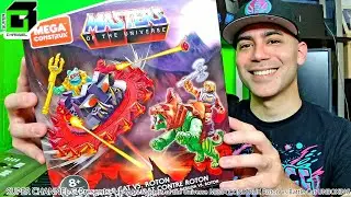 HE-MAN (Mega Construx) ROTON vs BATTLE CAT Masters of the Universe Unboxing, Build, and Review!
